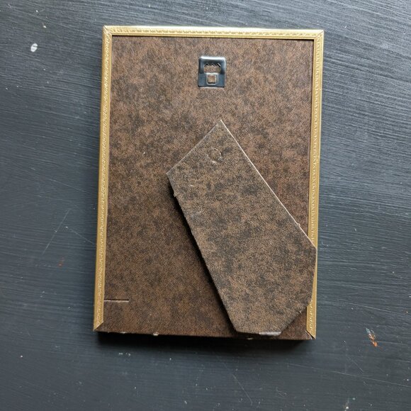 Kapa'a Quarry Road II- Sun Dappled Shady Trees Original Watercolor Brass Frame - Picture 5 of 5